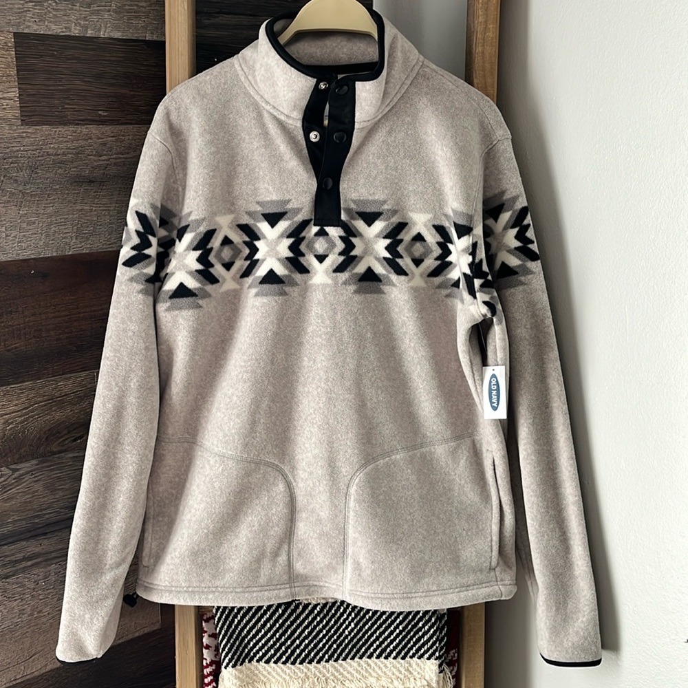 🆕 Old Navy Fleece Henley